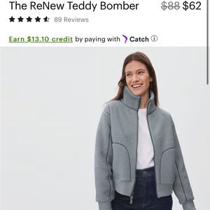Everlane Renew Teddy Bomber